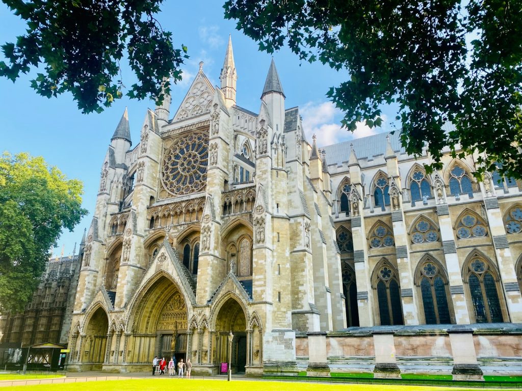 a large building with many windows and towers